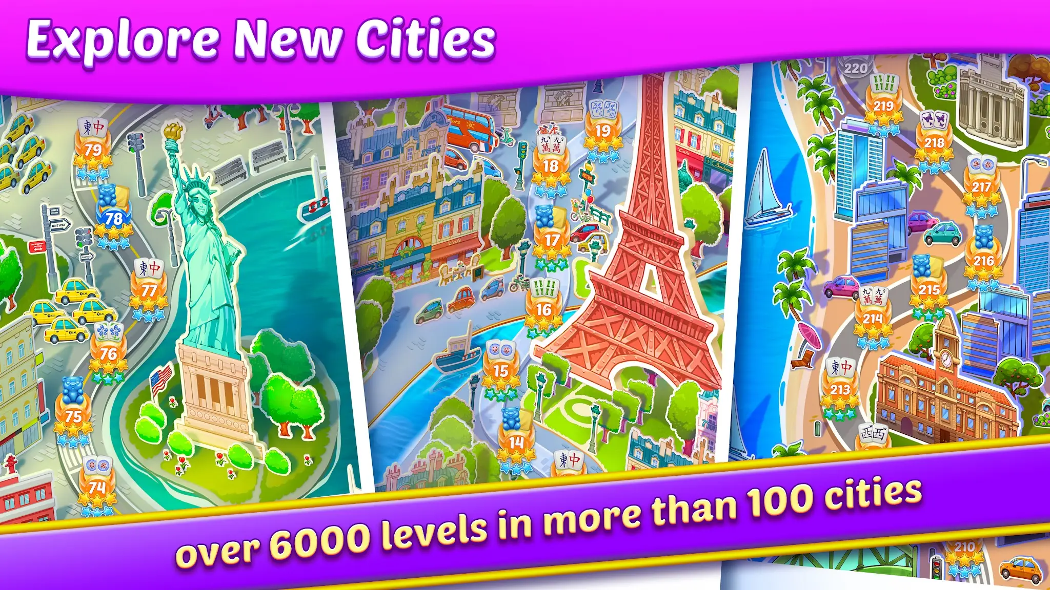 Captură de ecran Mahjong City Tours: Tile Match 3