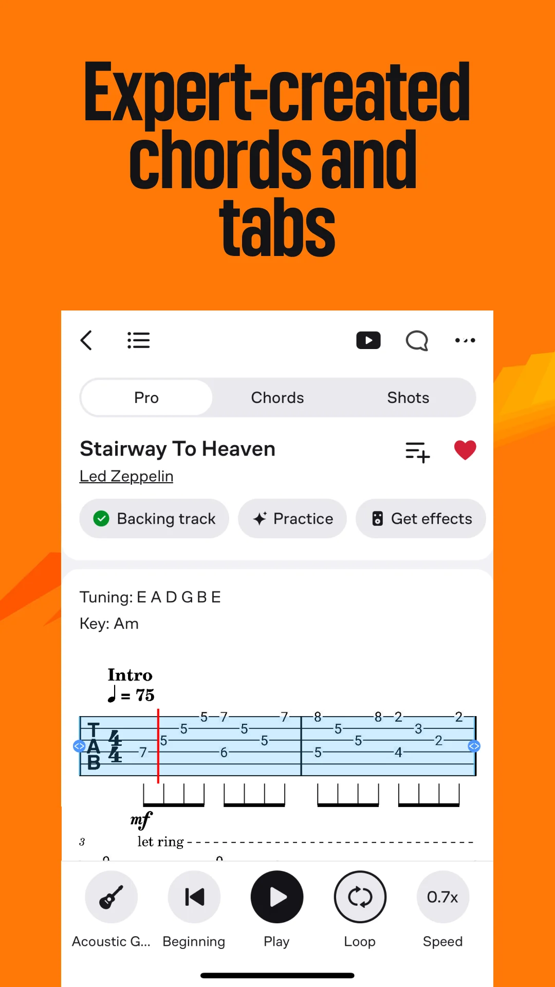 Ảnh chụp màn hình Ultimate Guitar: Chords & Tabs 4
