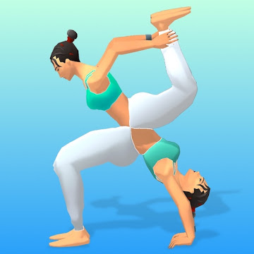 Couples Yoga Icoană