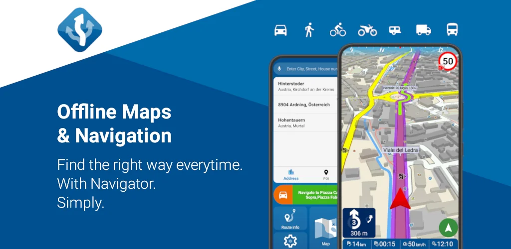 MapFactor Navigator додаток обкладинка для Android
