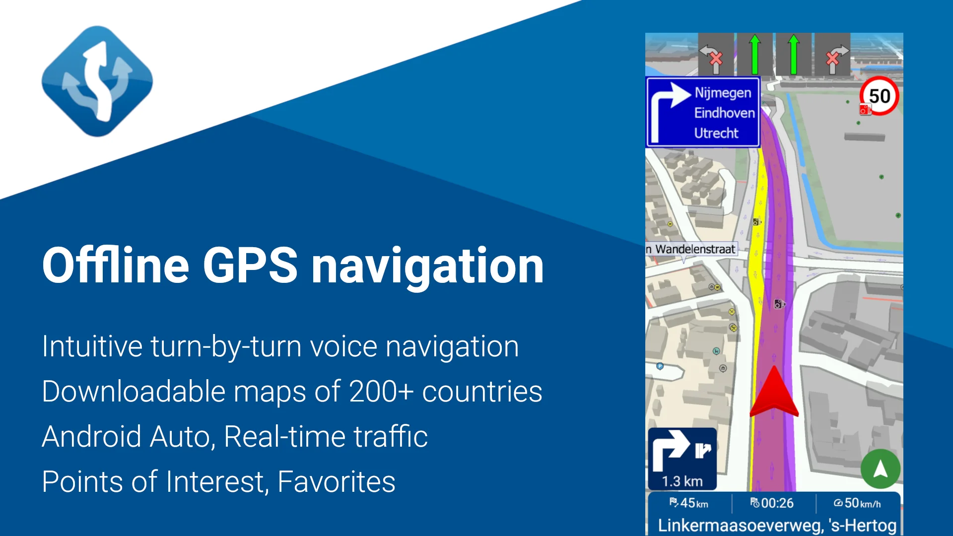 Скріншот MapFactor Navigator 1
