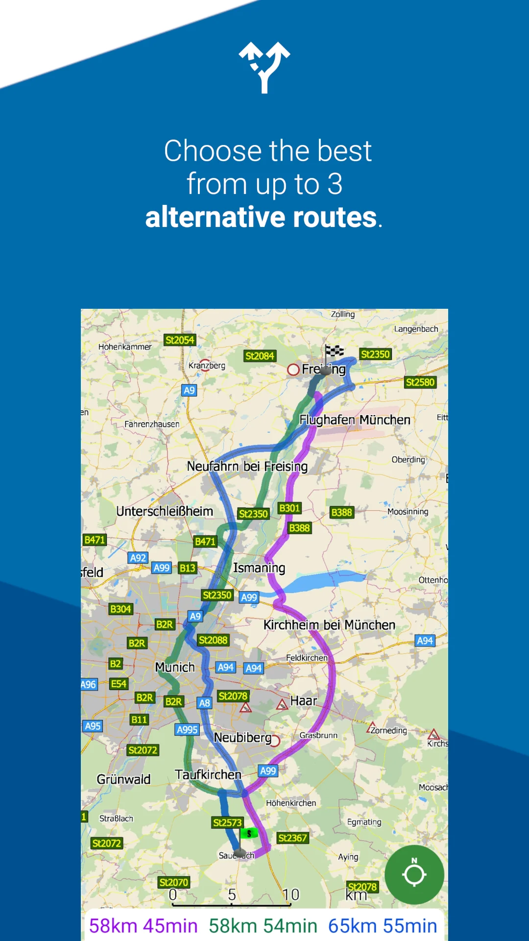 Скріншот MapFactor Navigator 7