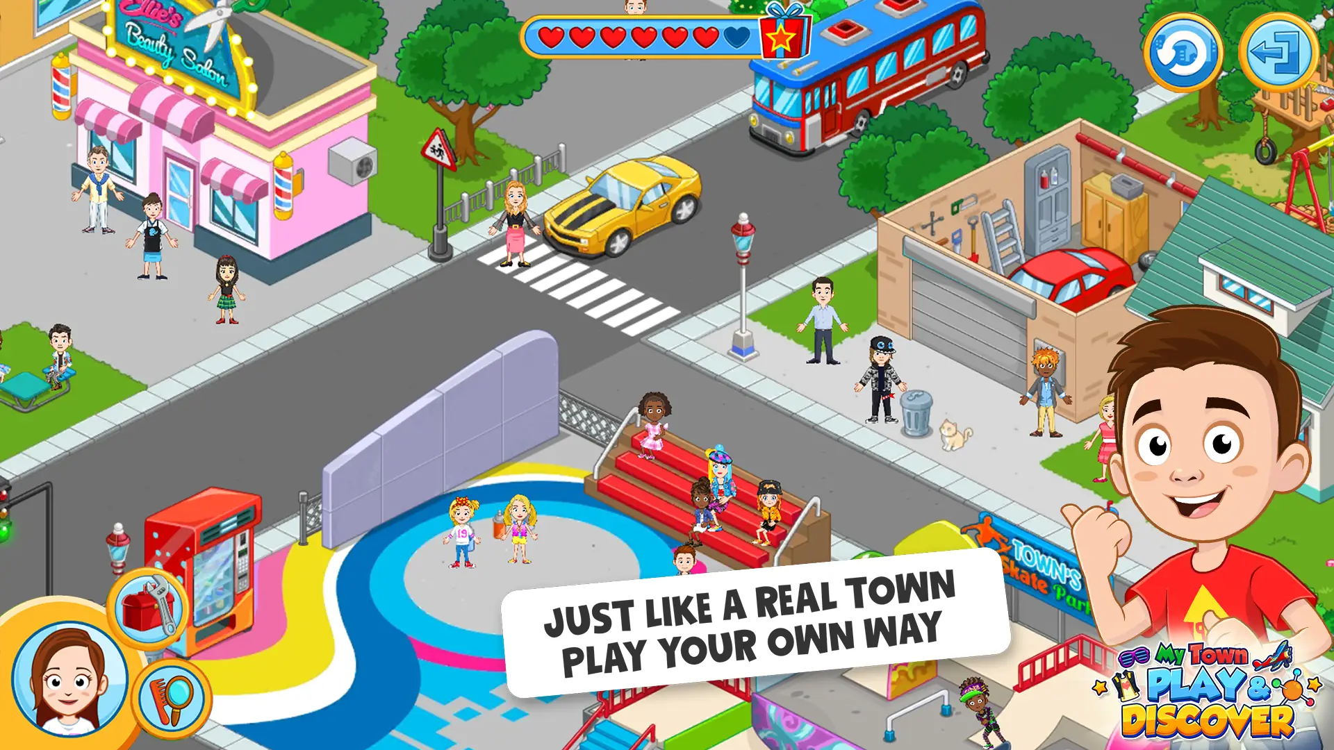 Скриншот My Town : Play & Discover 1