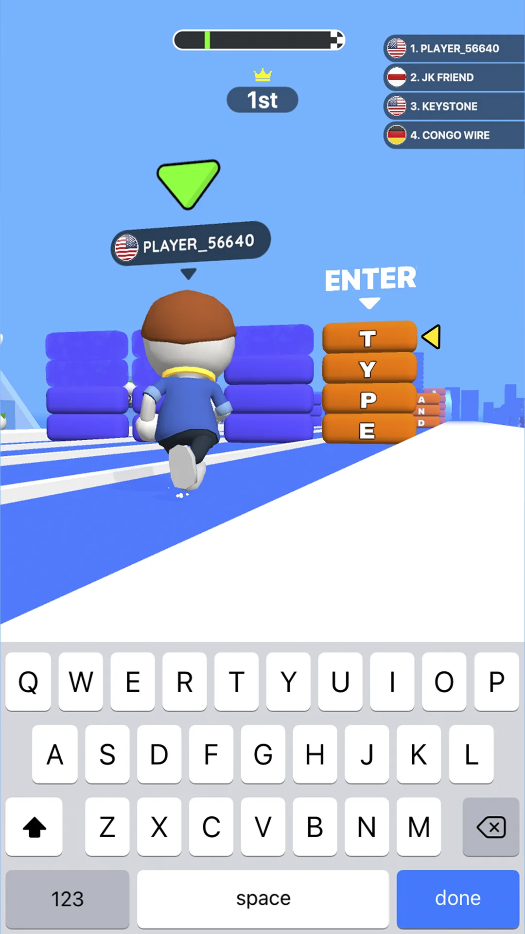 Ekran Görüntüsü Type Sprint: Typing Games 3