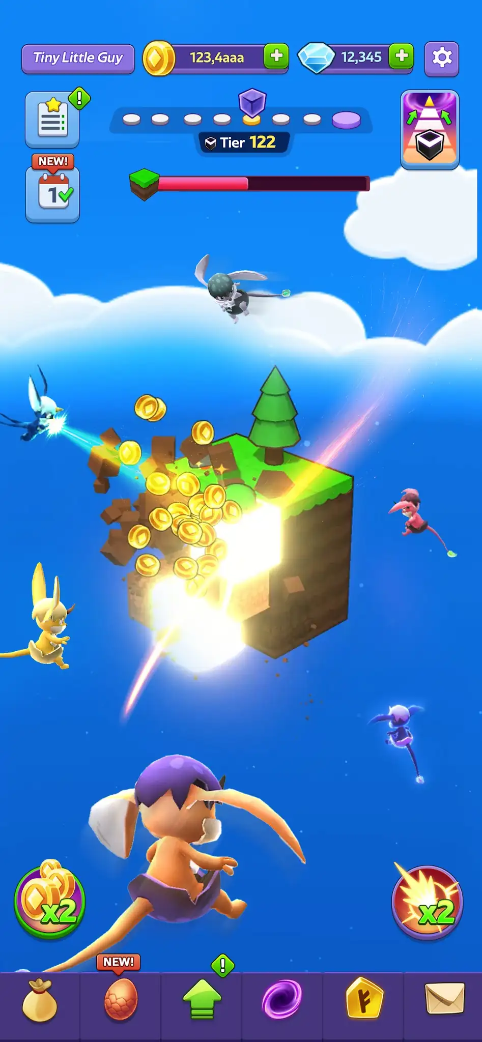 لقطة شاشة Tiny Worlds: Dragon Idle games %د