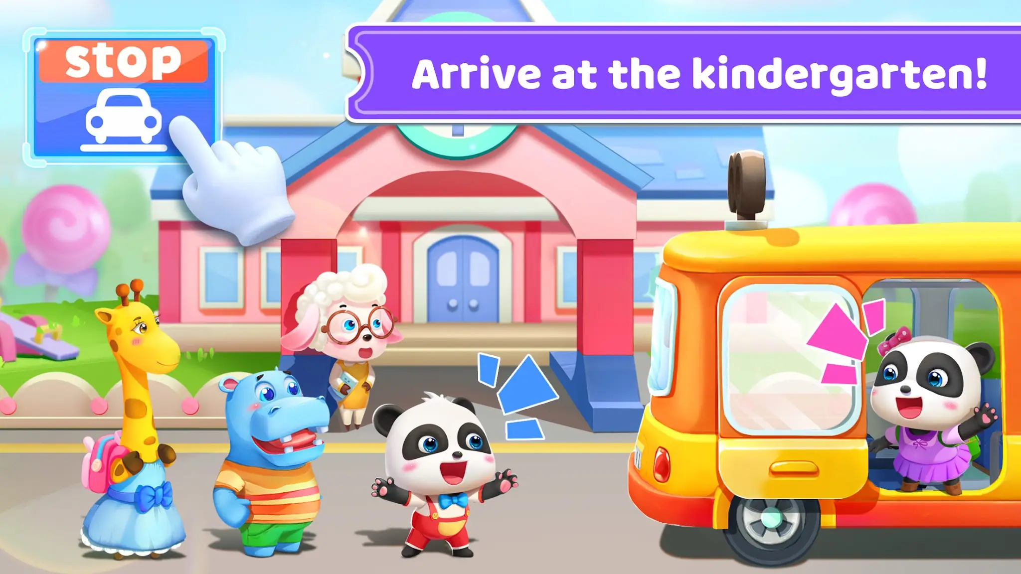 Capture d'écran Bus Scolaire de Bébé Panda 8
