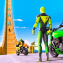 Superhero Bike Stunt