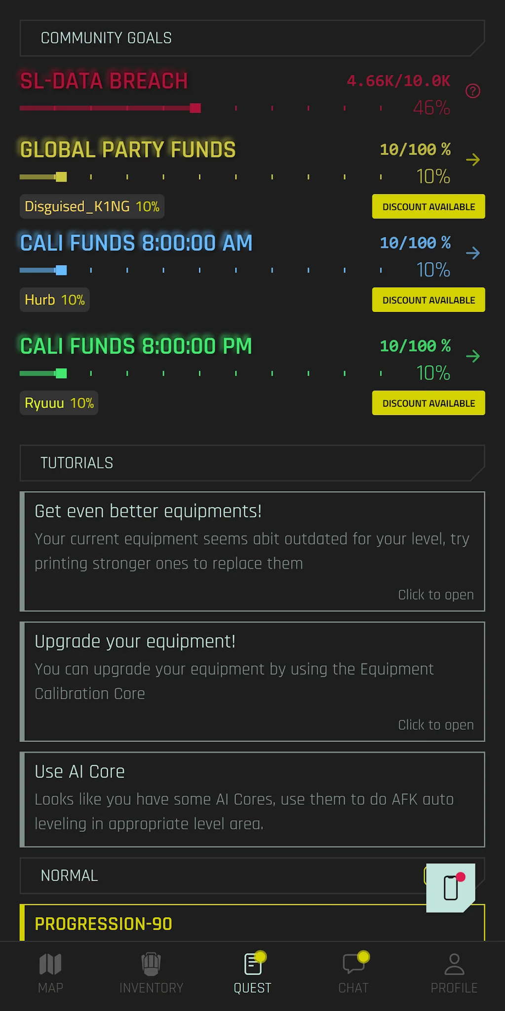 لقطة شاشة 7 لـ CyberCode Online: Text RPG