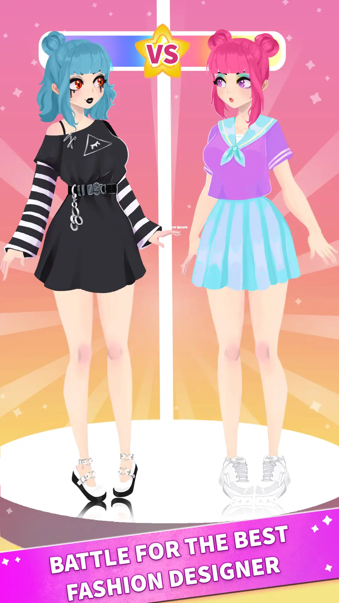 Captura de tela de Lulu Moda Jogo de Vestir Anime 6