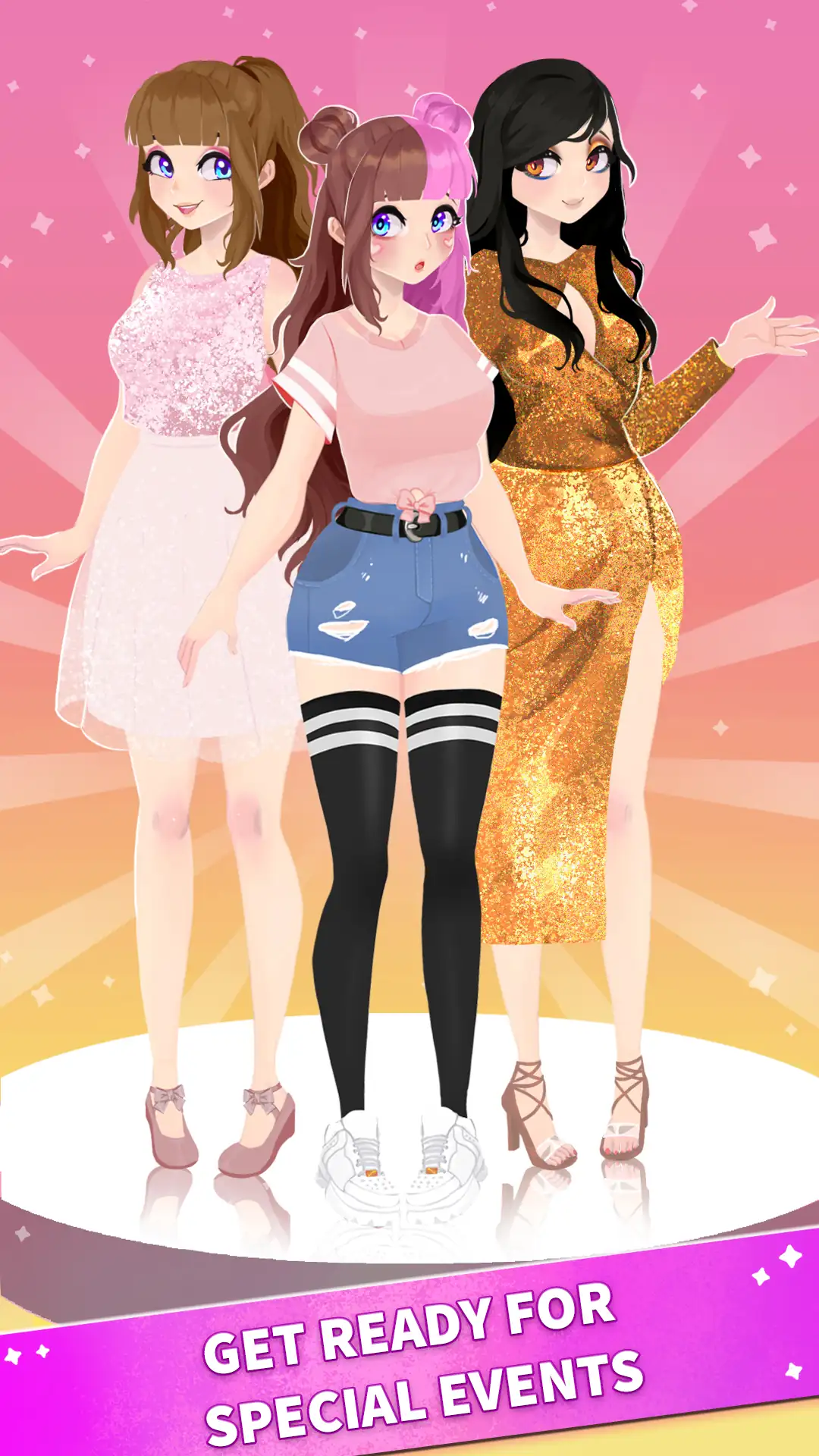 Captura de tela de Lulu Moda Jogo de Vestir Anime 7