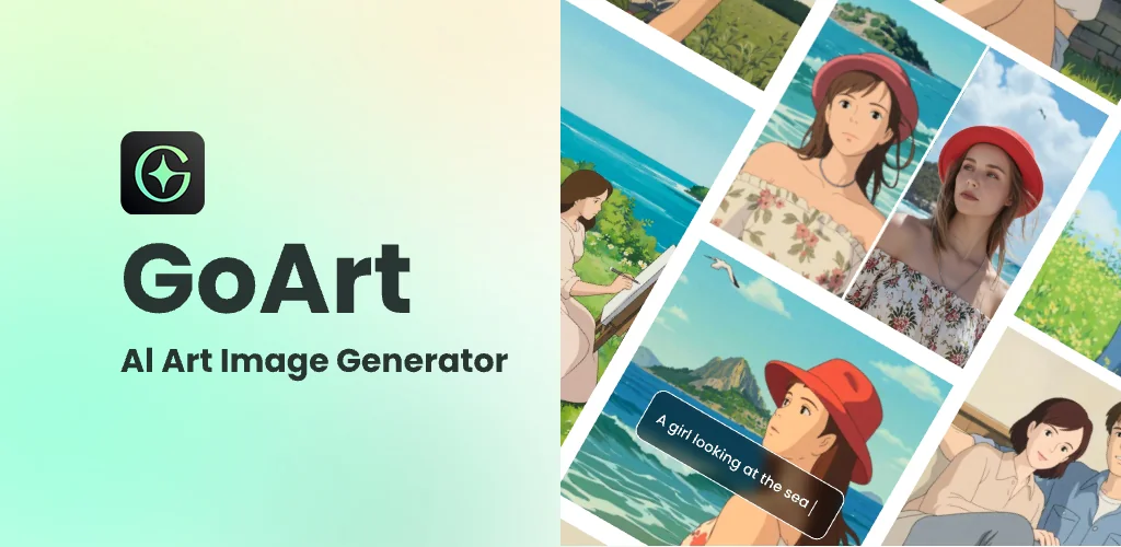 GoArt अनुप्रयोग Android के लिए कवर आर्ट