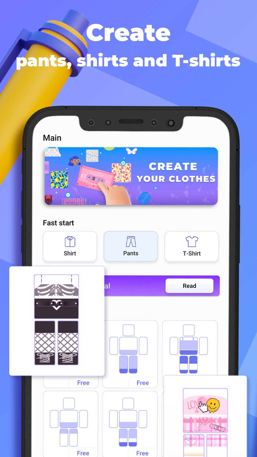 Ekran Görüntüsü Makerblox - Create Skins 1