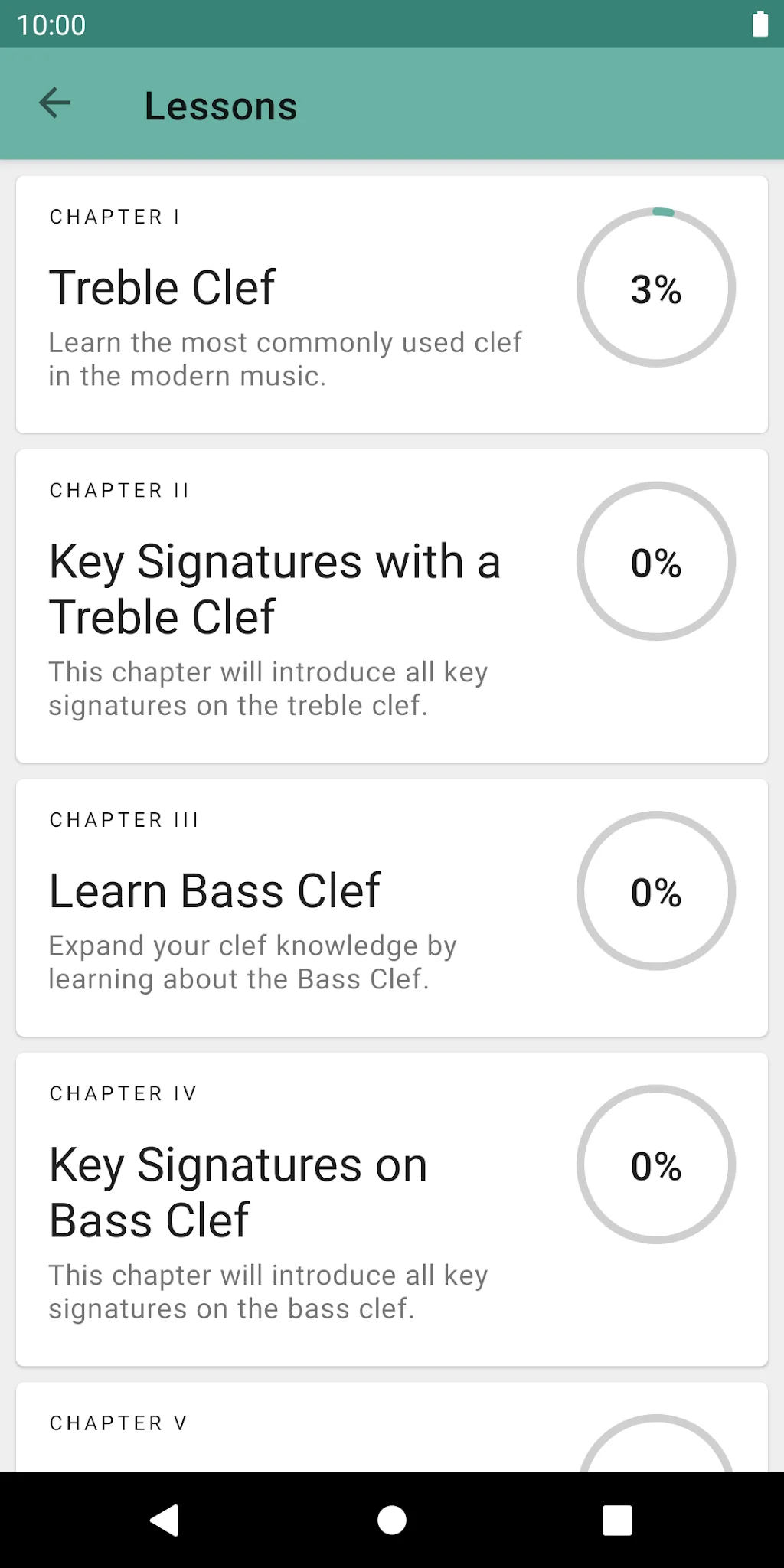 Скриншот Clefs: Чтение музыки с листа 2