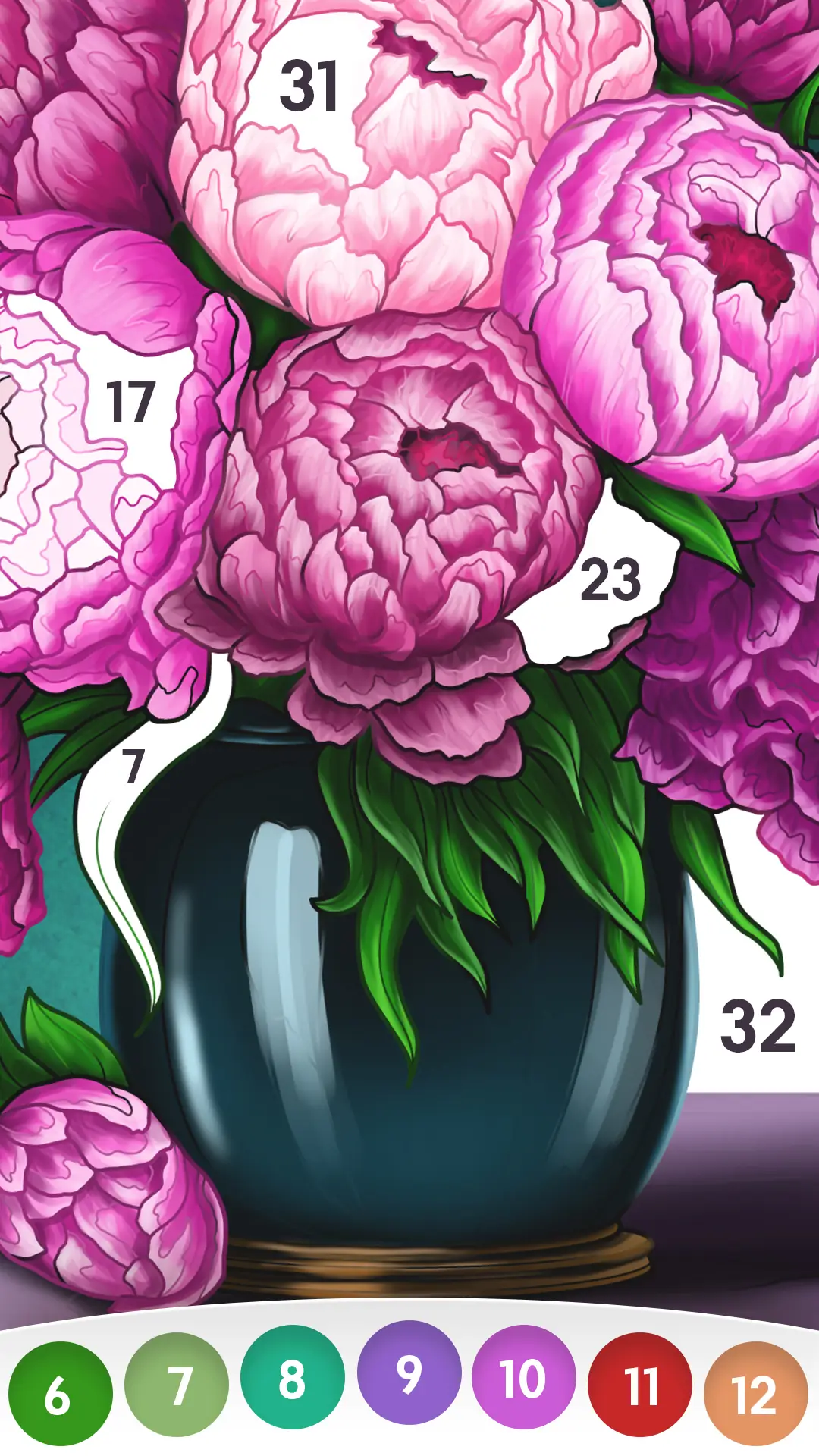Schermata Colore per libro dei numeri 6