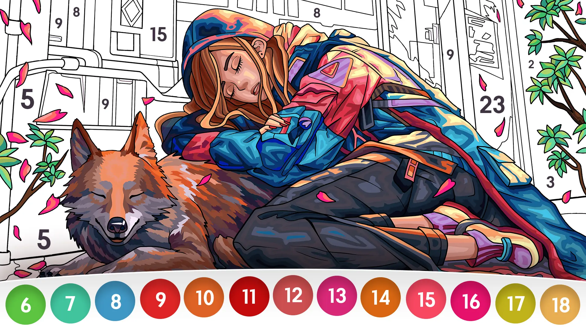 Schermata Colore per libro dei numeri 7