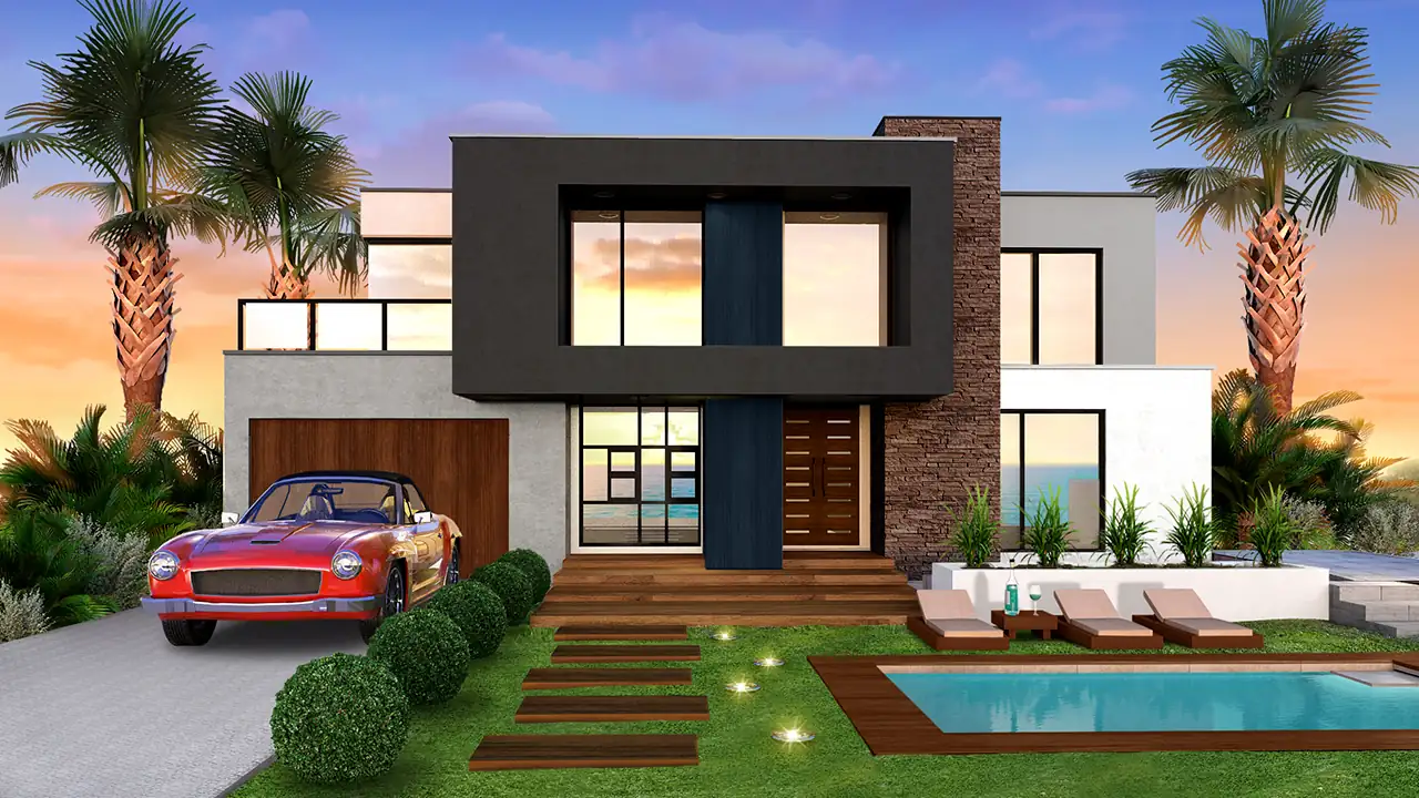 لقطة شاشة 1 لـ Home Design : Caribbean Life