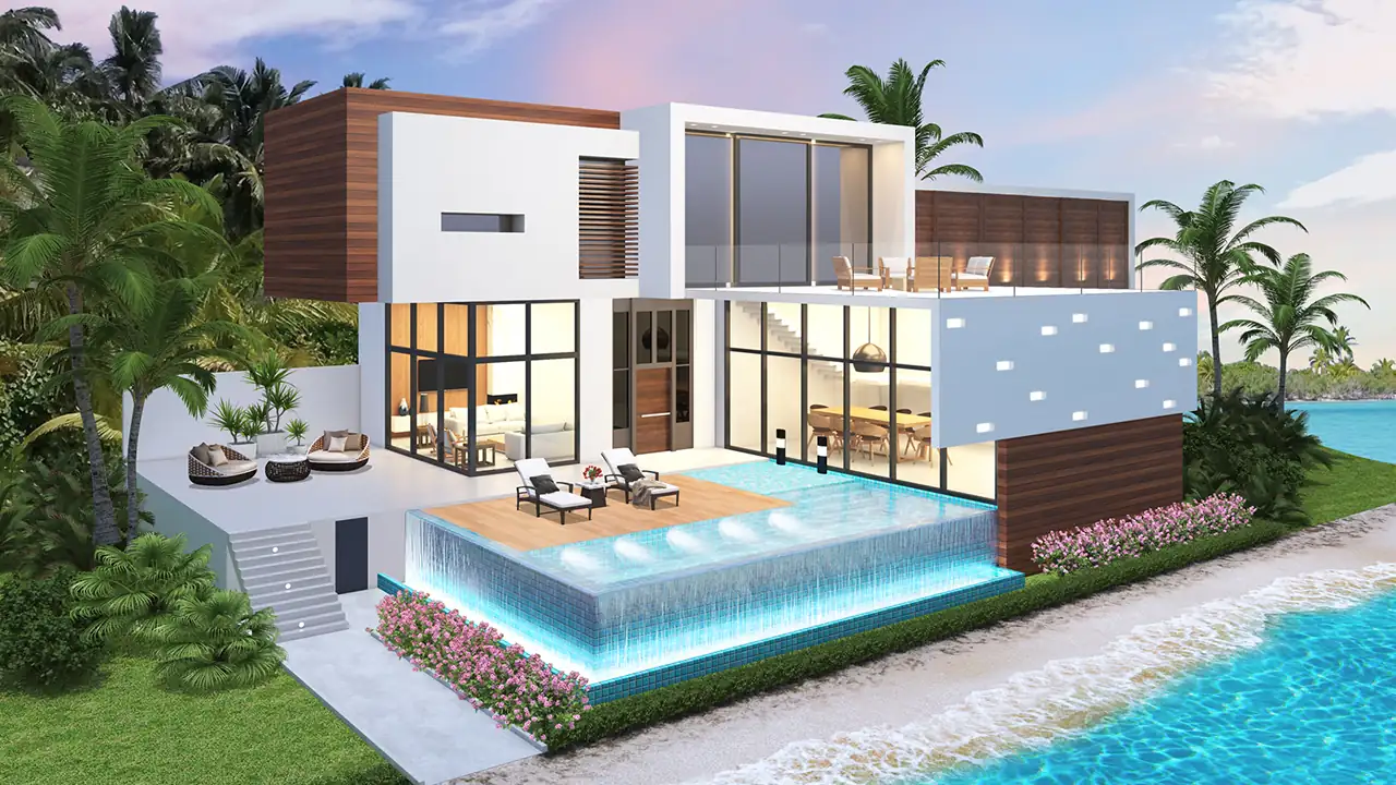 لقطة شاشة 2 لـ Home Design : Caribbean Life