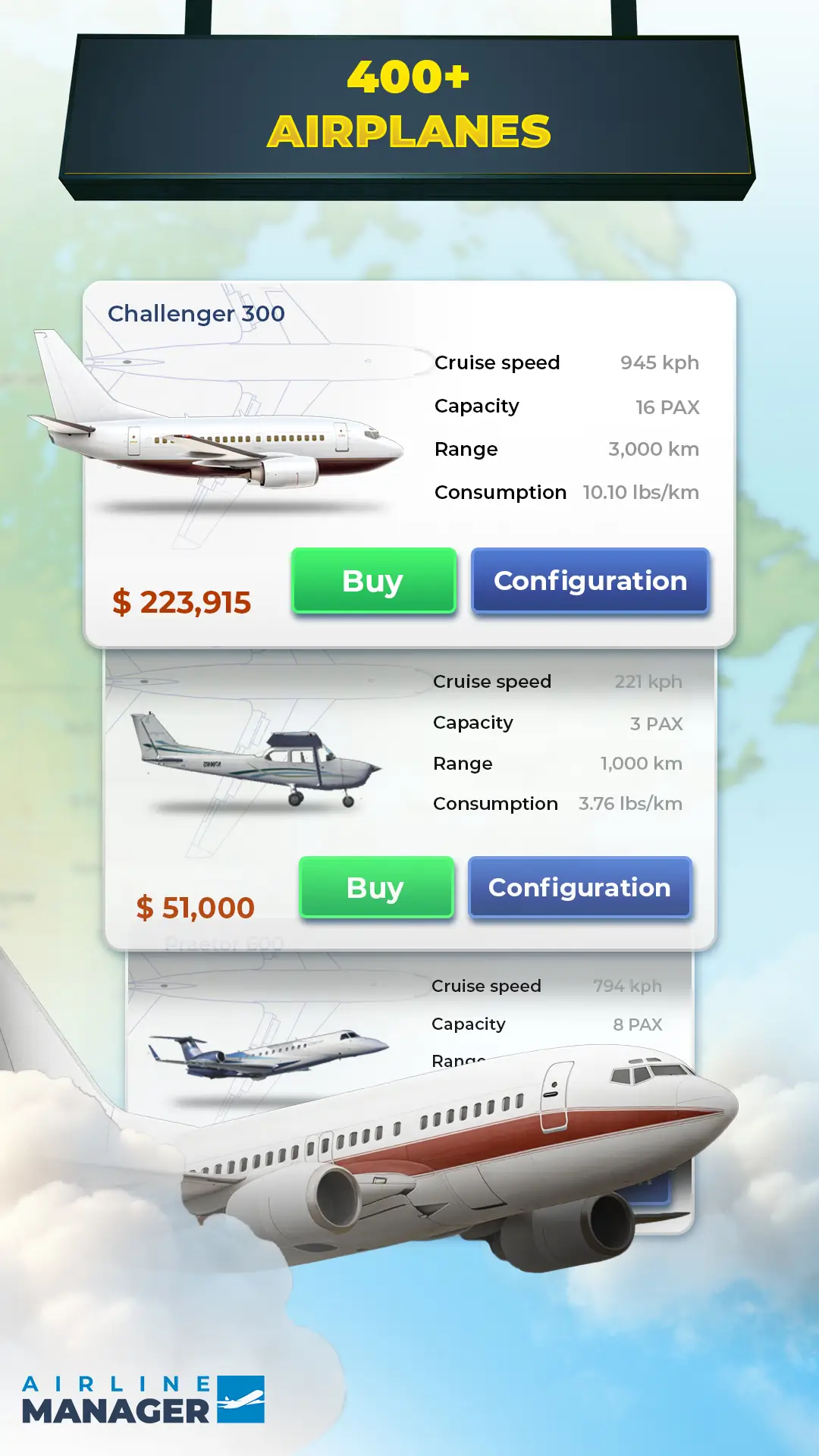 Tangkapan layar Airline Manager 2