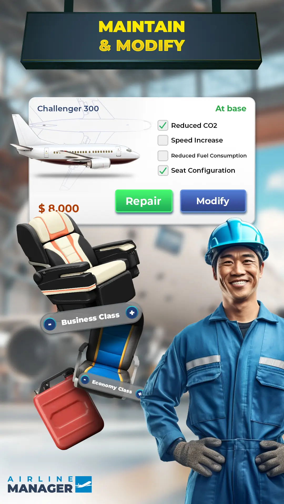 Tangkapan layar Airline Manager 4