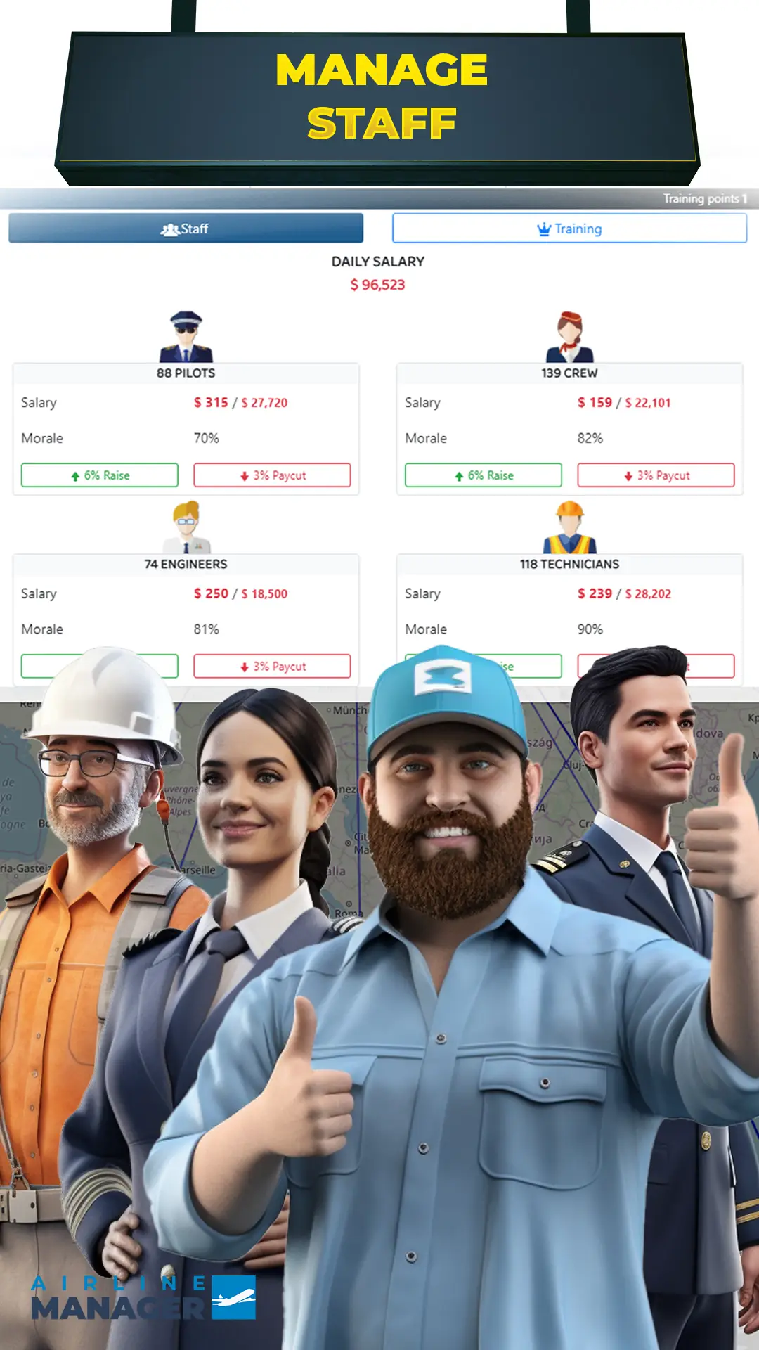 Tangkapan layar Airline Manager 6