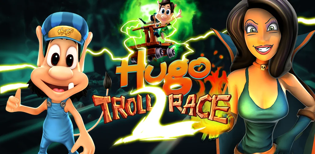 Hugo Troll Race 2: Rail Rush खेल Android के लिए कवर आर्ट
