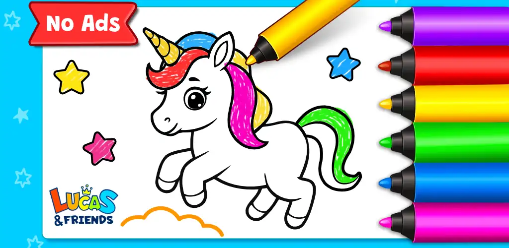 Coloring Games: Color & Paint 游戏 Android 封面艺术