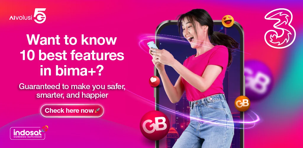 bima+ -Buy Pulsa/Package- Tri अनुप्रयोग Android के लिए कवर आर्ट