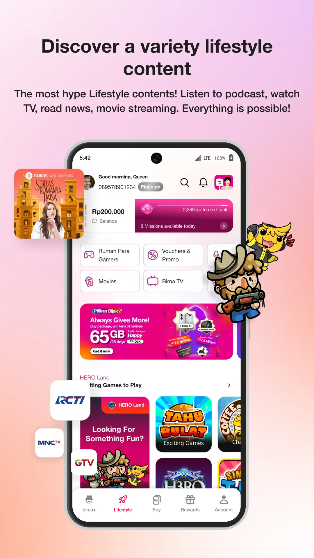 Screenshot bima+ -Buy Pulsa/Package- Tri 3