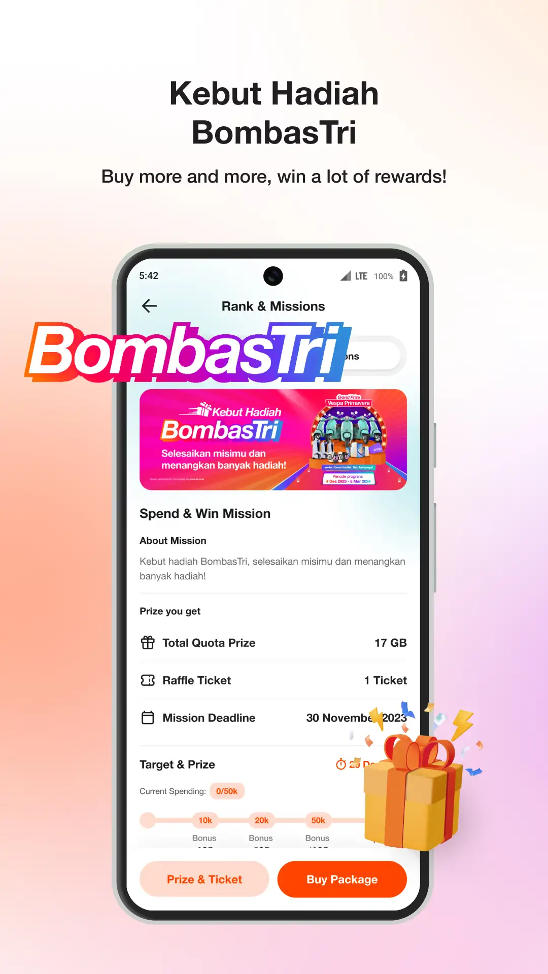 Screenshot bima+ -Buy Pulsa/Package- Tri 8