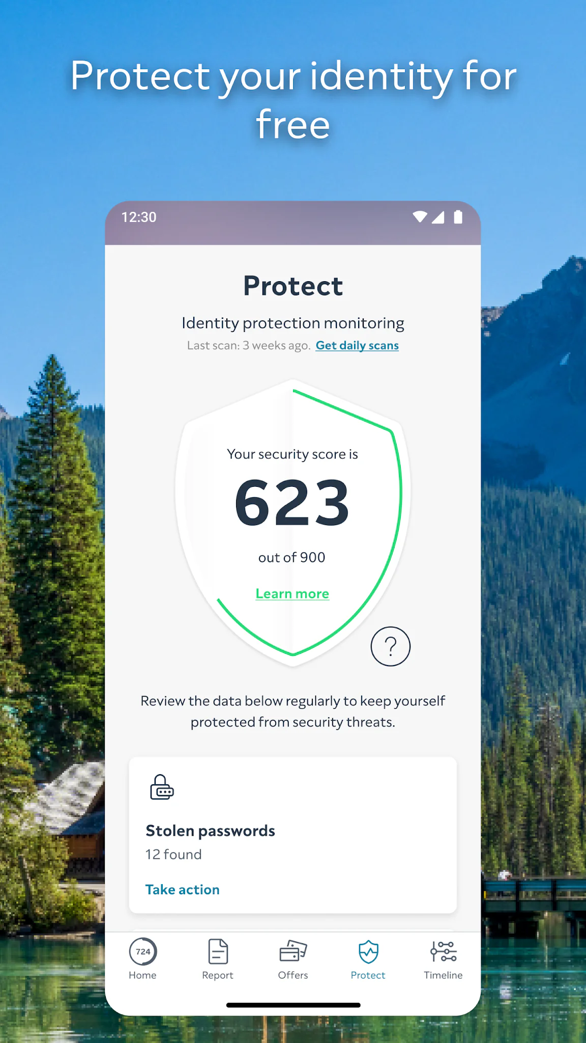 Snímek obrazovky ClearScore 6