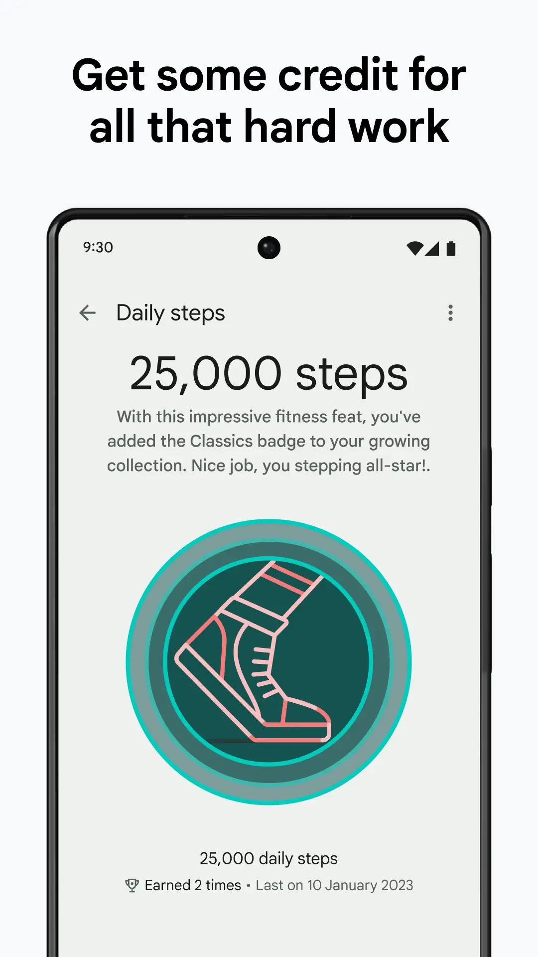 Tangkapan layar Fitbit 4