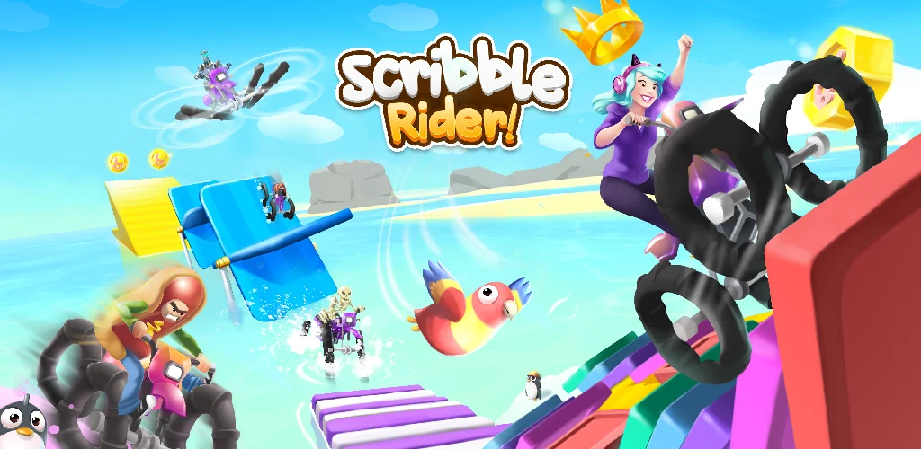 Scribble Rider لعبة غلاف فني للأندرويد