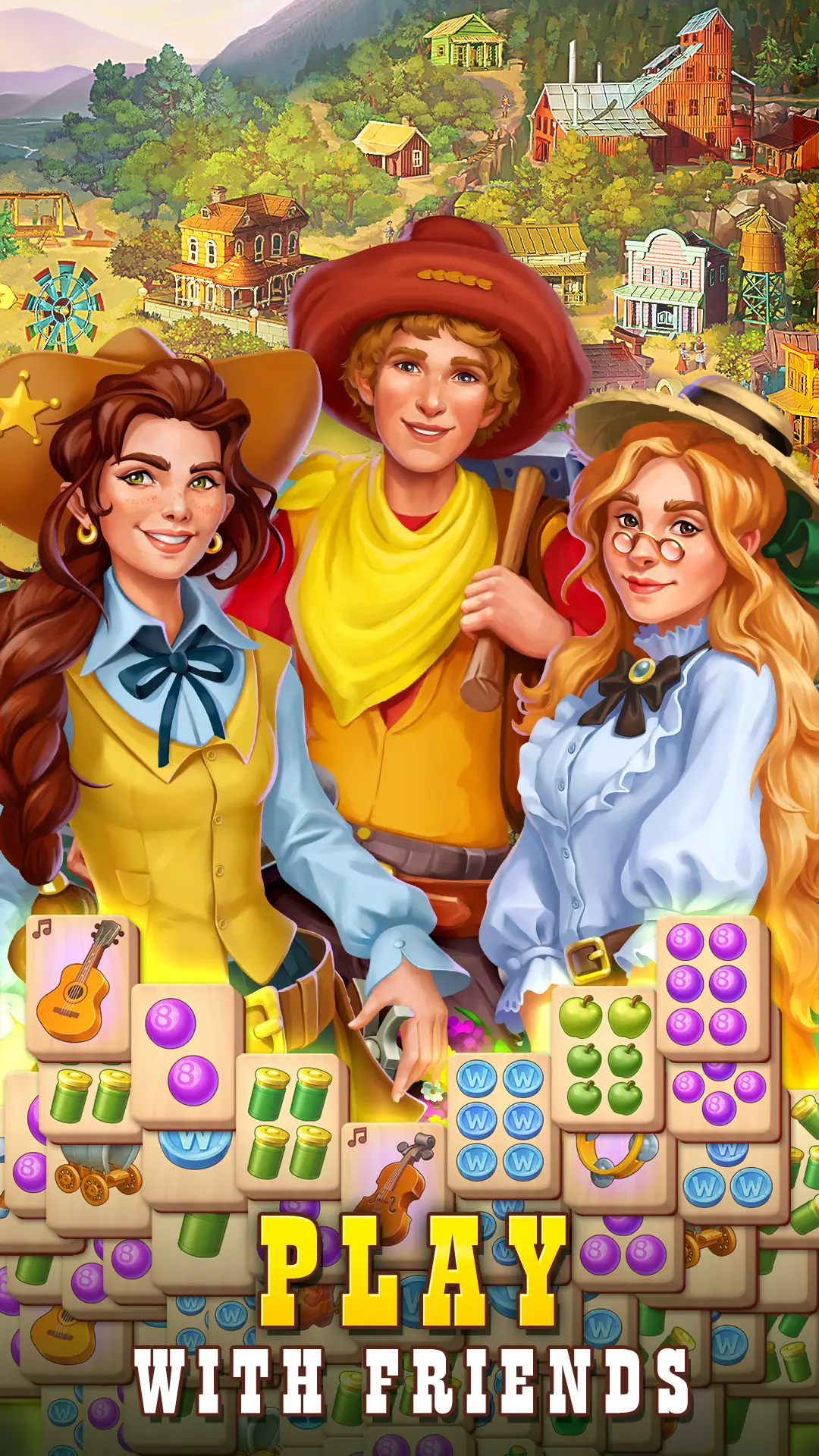 Скриншот Sheriff of Mahjong: Пасьянс 7
