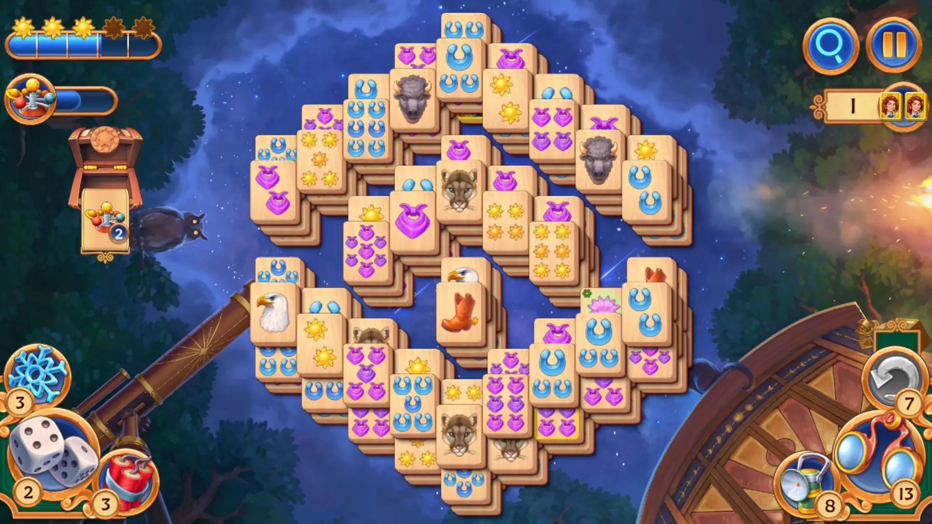 Скриншот Sheriff of Mahjong: Пасьянс 8