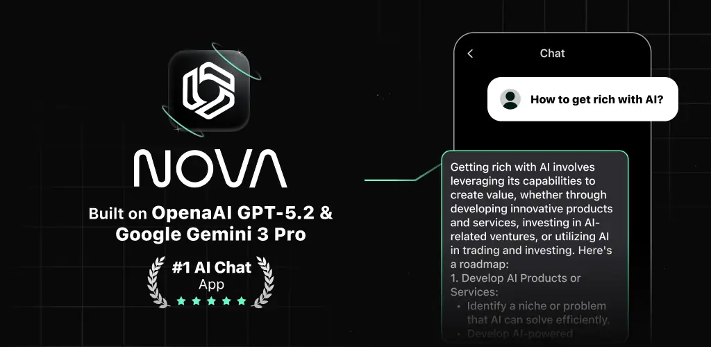 AI Chatbot - Nova приложение обложка для Android