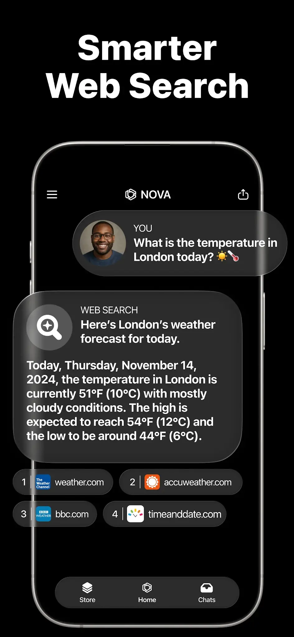 Скриншот AI Chatbot - Nova 5