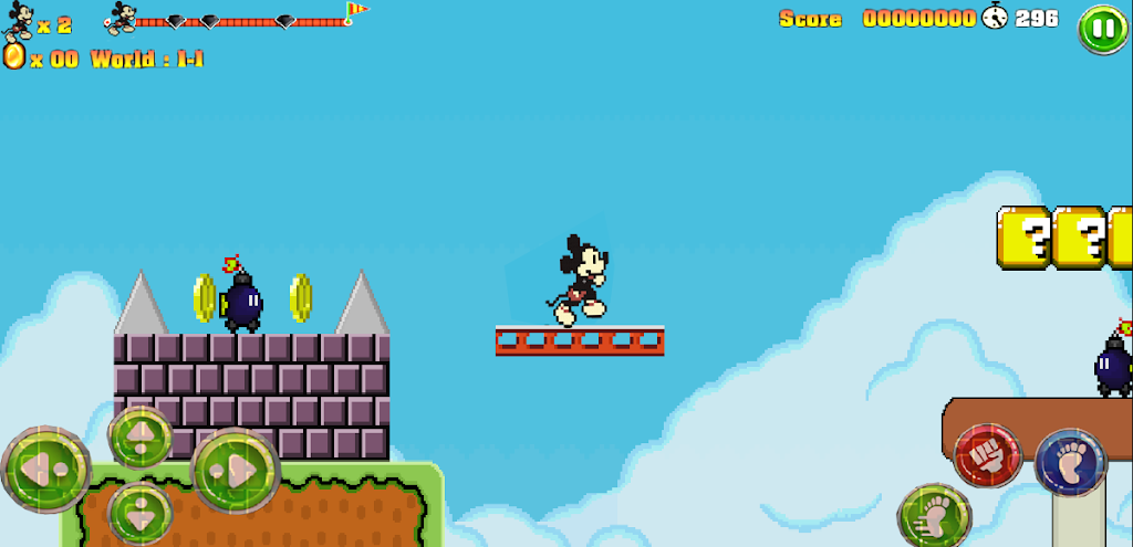 Скриншот Mickey Adventure Dash Jungle 1
