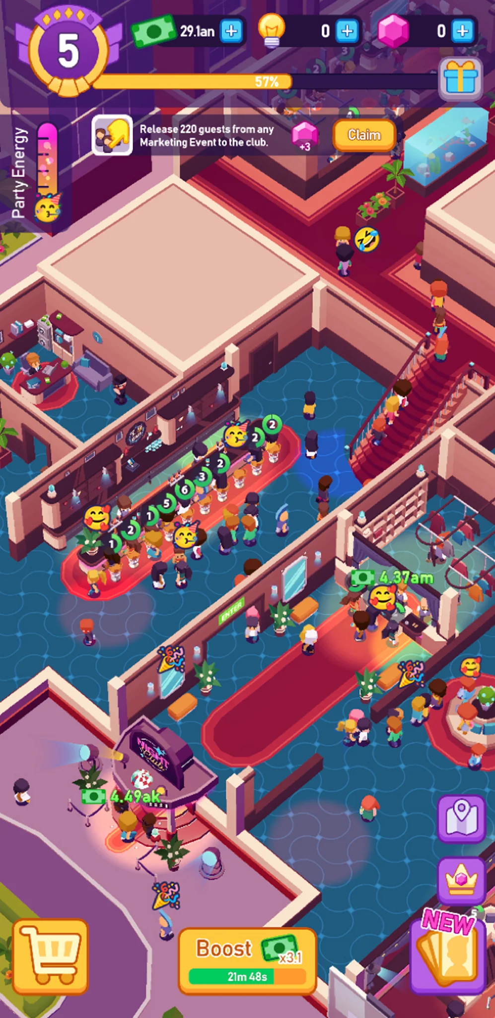 Idle Nightclub Tycoon скриншот 6