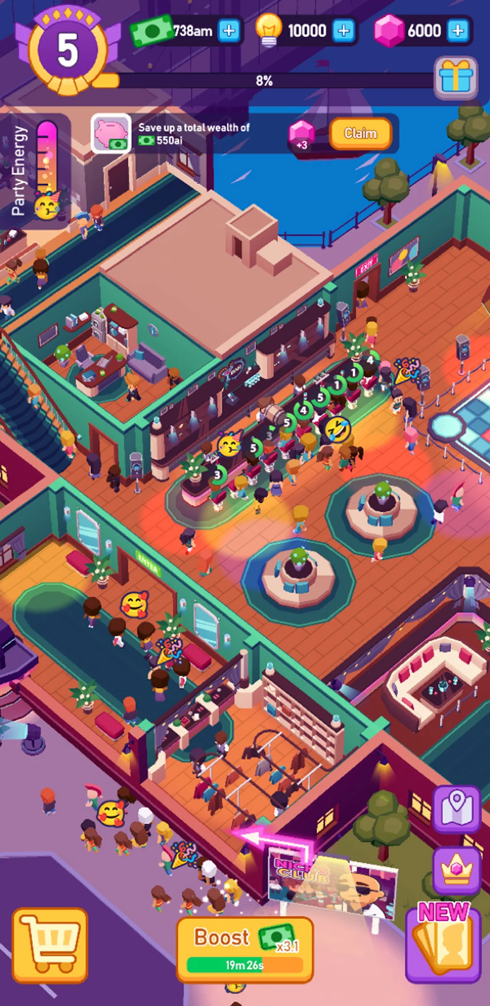 Idle Nightclub Tycoon скриншот 7