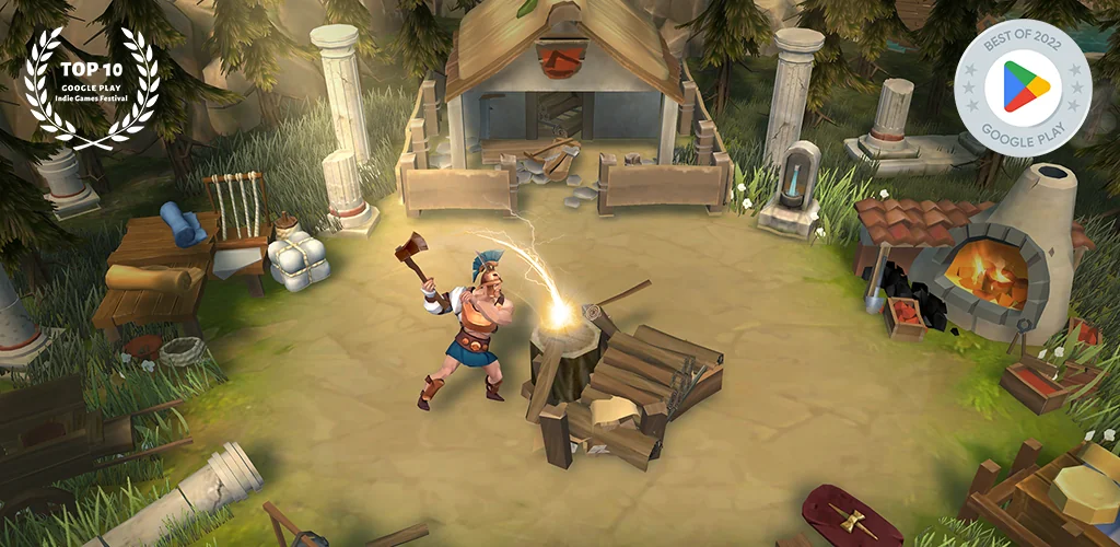 Гладиаторы: Выживание и Крафт игра обложка для Android