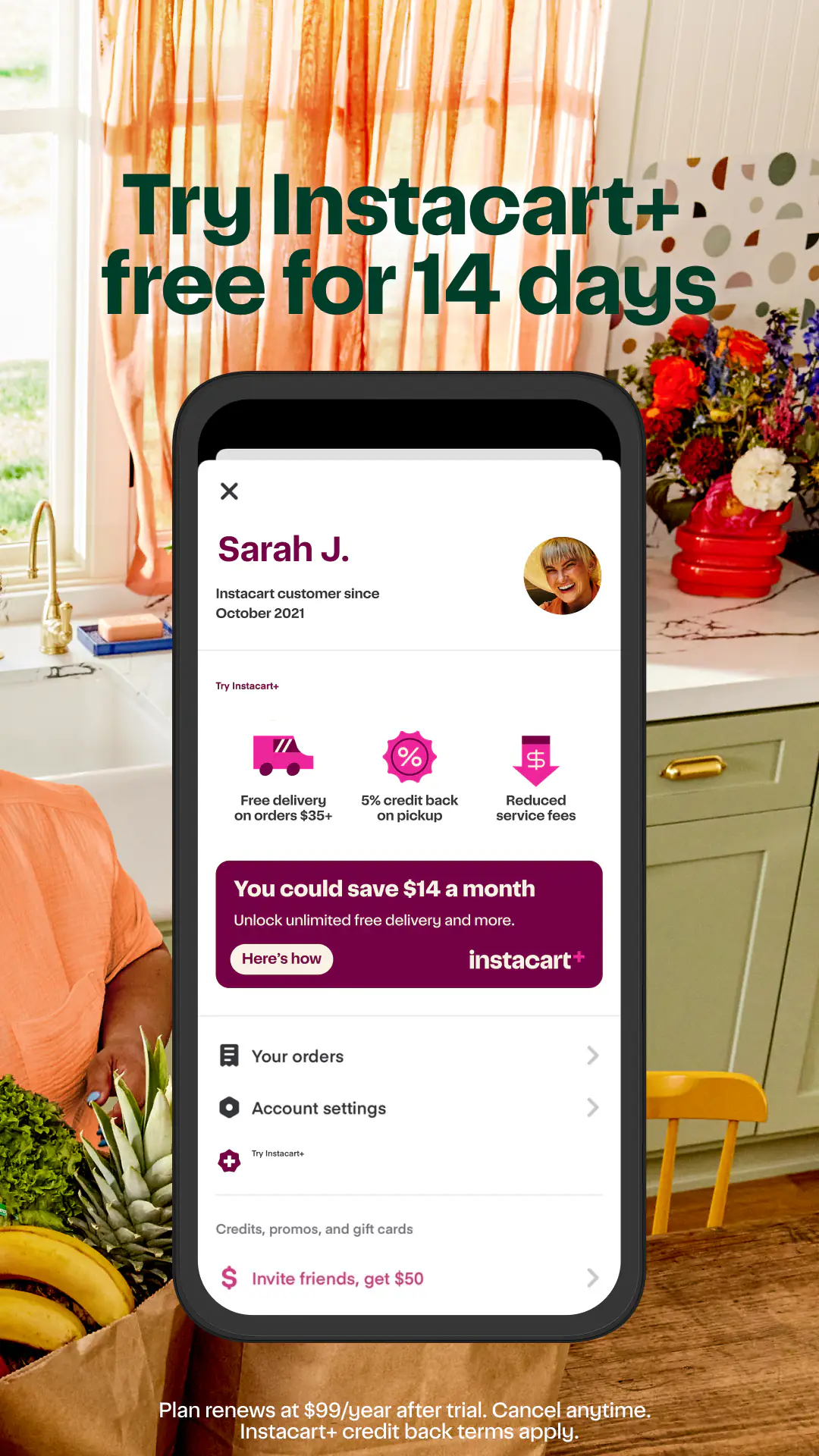 Screenshot Instacart: Get Food Delivery 2