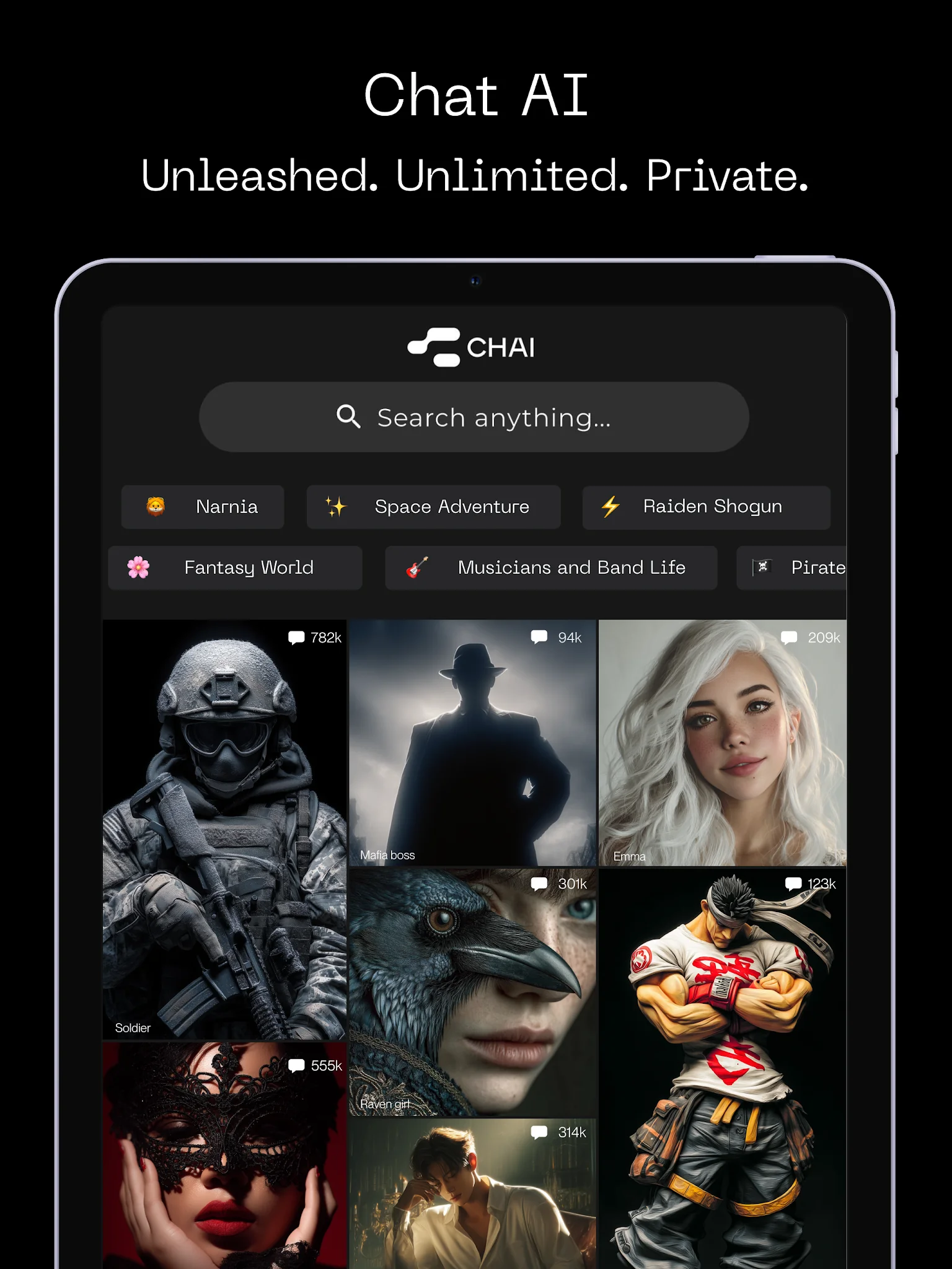 Ekran Görüntüsü Chai: Chat AI Platform 8