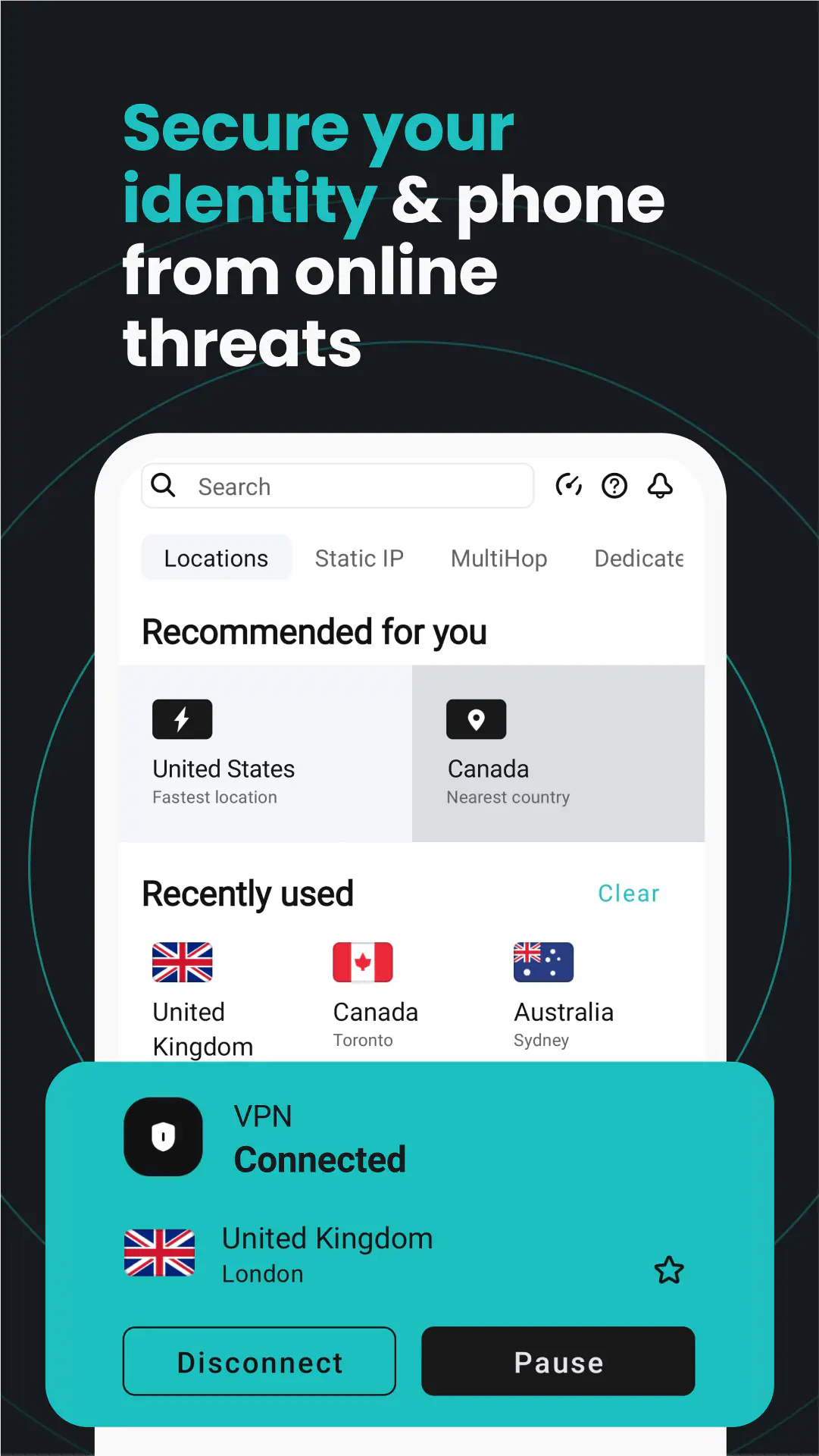 Screenshot Surfshark 1