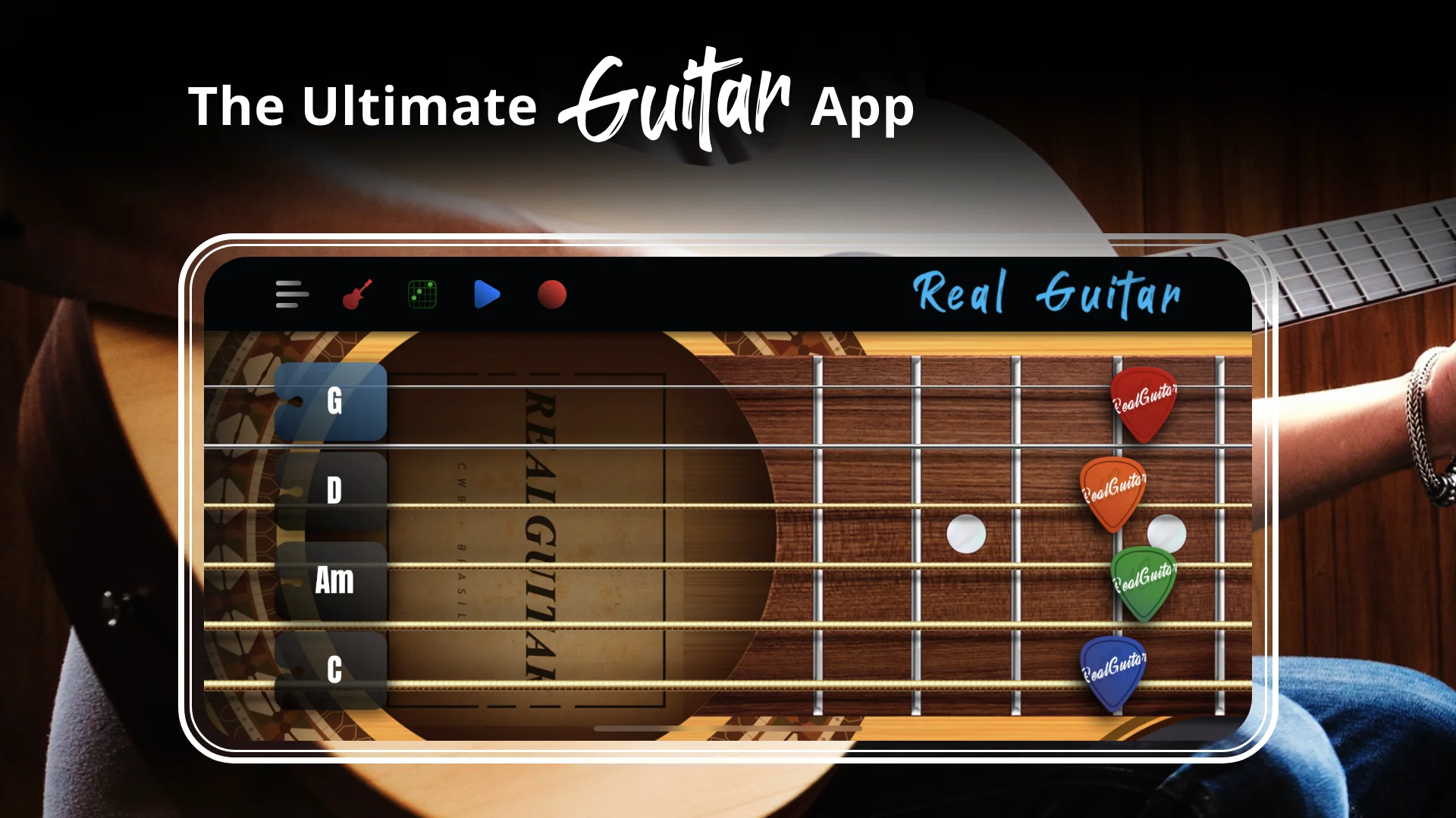 Captură de ecran Real Guitar: cânta la chitară 6