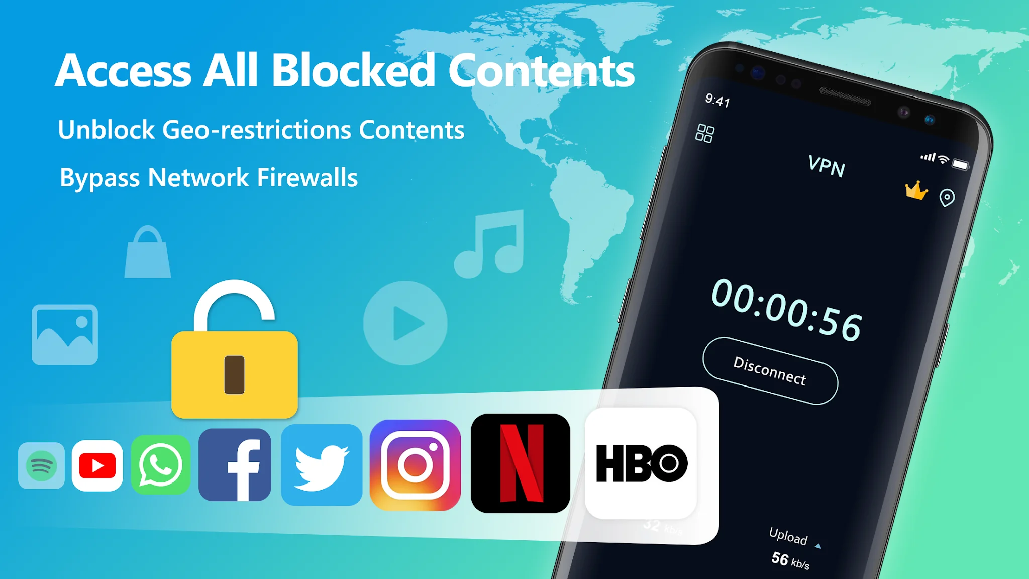 Снимка на екрана Free VPN Super 2