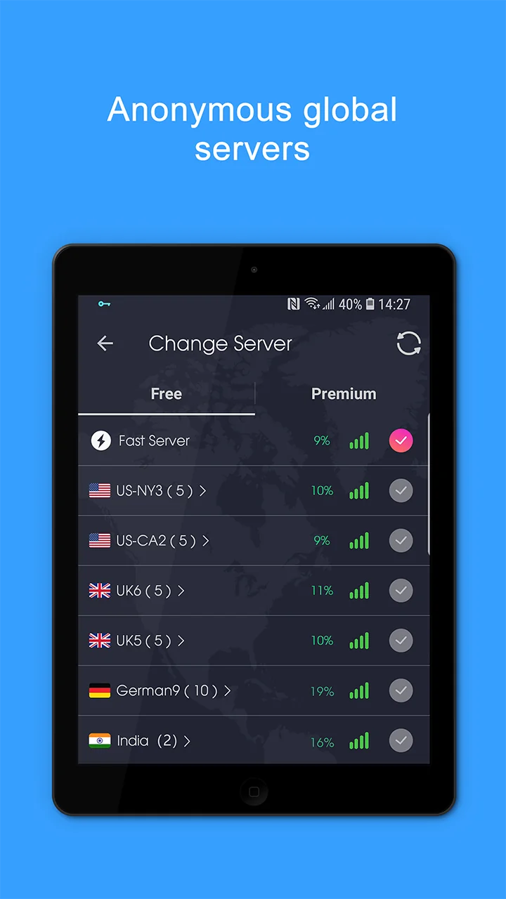 Tangkapan layar VPN Proxy Speed 6