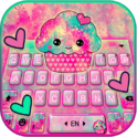 Hot Pink Cupcake 키보드 테마 icon