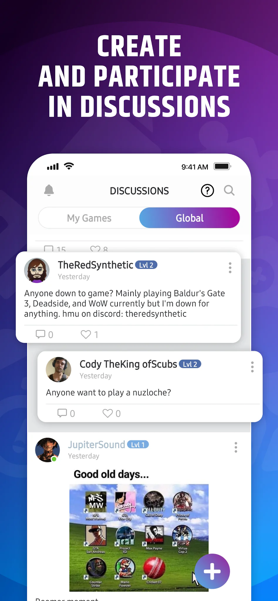 Schermata GameTree: LFG & Gamer Friends 5