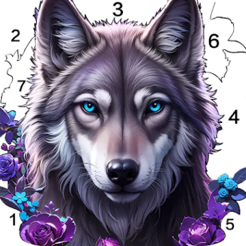 Цвет животных, игра-раскраска Иконка
