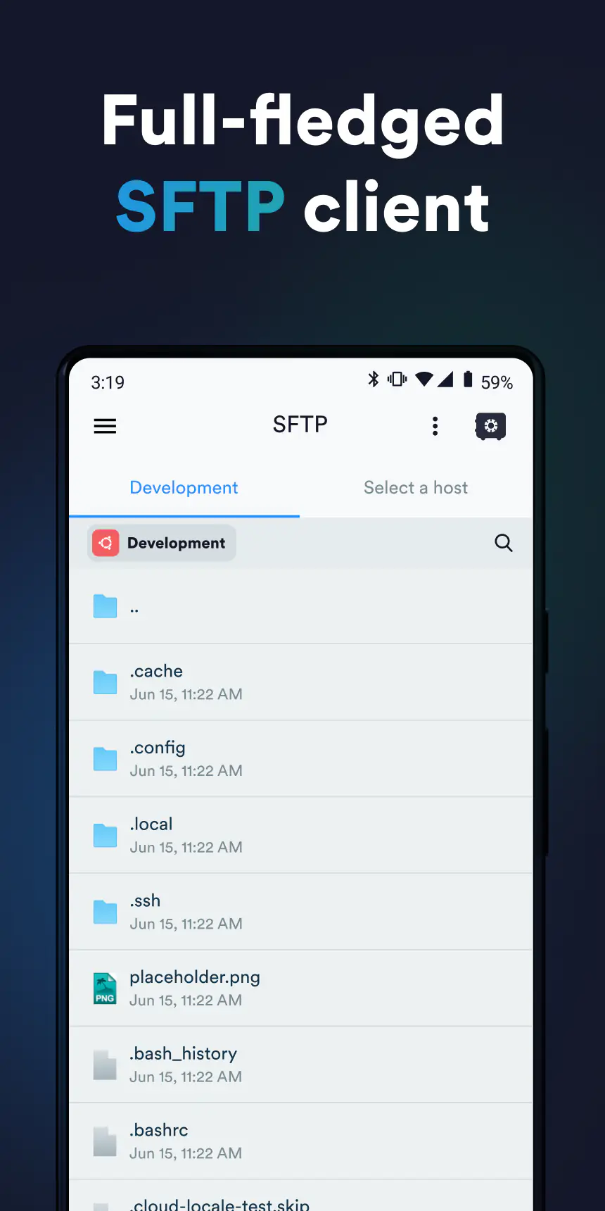 لقطة شاشة Termius - Modern SSH Client %د